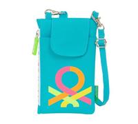 Benetton Summer - Geldbörse für Handy, bequem und vielseitig, Qualität und Widerstandsfähigkeit, 19 x 10 cm, blau, M, Casual