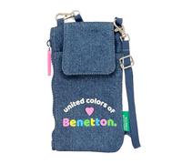 Safta Benetton Portemonnaie Denim – für Handy, 19 x 10 cm, Jeansfarbe, Einheitsgröße