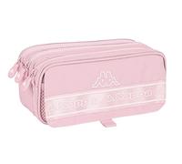 Safta Kappa - Federmäppchen für Kinder, für Kinder, ideal für Kinder im Schulalter, bequem und vielseitig, Qualität und Widerstandsfähigkeit, 21,5 x 8 x 10 cm, Rosa, Rosa, Estándar, Lässig