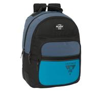Safta BLACKFIT8 CALIFORNIA Doppel-Rucksack, anpassbar, recycelbarer Stoff, ideal für Kinder verschiedener Altersgruppen, bequem und vielseitig, Qualität und Widerstandsfähigkeit, 32 x 15 x 42 cm,
