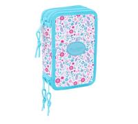 safta BLACKFIT8 Cool Schulmäppchen mit 37 nützlichen Utensilien, Federmäppchen für Kinder, ideal für Kinder von 5 bis 14 Jahren, bequem und vielseitig, Qualität und Widerstandsfähigkeit, 12,5 x 5,5 x