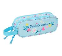 BLACKFIT8 PÉTALOS Doppelmäppchen für Kinder, ideal für Kinder im Schulalter, bequem und vielseitig, Qualität und Widerstandsfähigkeit, 21 x 6 x 8 cm
