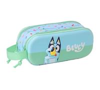 safta Blue 3D Doppelmäppchen für Kinder, ideal für Kinder im Schulalter, bequem und vielseitig, Qualität und Widerstandsfähigkeit, 21 x 6 x 8 cm, Hellblau, M, Casual
