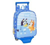 safta Blue Let's Play Kinderrucksack mit Trolley, ideal für Kinder verschiedener Altersgruppen, bequem und vielseitig, Qualität und Widerstandsfähigkeit, 22 x 10 x 27 cm, blau, M, Casual