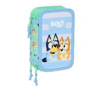 safta BLUEY SISTERS Federmäppchen mit 37 nützlichen Funktionen, Federmäppchen für Kinder von 5 bis 14 Jahren, Bequem und vielseitig, Qualität und Langlebigkeit, 12,5 x 5,5 x 19,5 cm, Aqua, M, Teal, M