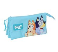 Safta Blue Federmäppchen für Kinder, ideal für Kinder im Schulalter, bequem und vielseitig, Qualität und Widerstandsfähigkeit, 22 x 3 x 12 cm, Hellblau, Himmelblau, Estándar, Lässig