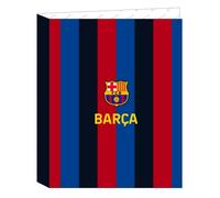 Safta Carpeta con Folios 4 Anillas de F.C. Barcelona 1ª Equipación 22/23, 265x330 mm, Unisex-Kinder Mappe mit Folio 4 Rings of F.C. Barcelona Heimtrikot 22/23, 265 x 330 mm, Azul marino y granate,