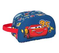 Safta Cars Racing Kulturtasche für Kinder, mittelgroß, mit Griff, Kinder-Kulturbeutel, anpassbar an den Wagen, einfache Reinigung, bequem und vielseitig, Qualität und Widerstandsfähigkeit, 26 x 12 x