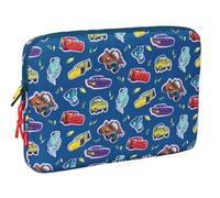 Safta Rucksack Laptoptasche Cars Racing 15,6 Zoll für Kinder, widerstandsfähig, marineblau