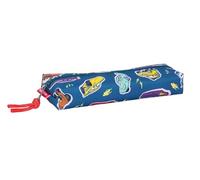 Safta CARS RACING - Rechteckiges Federmäppchen für Kinder, ideal für Kinder im Schulalter, bequem und vielseitig, Qualität und Widerstandsfähigkeit, 22 x 7 x 40 cm, marineblau, M, Casual