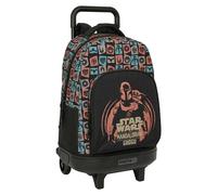 Safta Compact Extraible Mandalorian & Grogu 33l 33x22x45 Cm Wheeled Backpack Schwarz Kinder