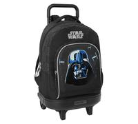 Schulrucksack mit Rädern Star Wars Rebellion Schwarz 33 x 45 x 22 cm