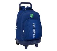 Safta FC Barcelona - Großer Rucksack mit Rädern, kompakt, abnehmbar, ideal für Kinder verschiedener Altersgruppen, bequem und vielseitig, Qualität und Widerstandsfähigkeit, 33 x 22 x 45 cm,
