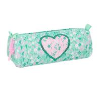 safta Cuore Federmäppchen mit Reißverschluss und Fach, für Kinder, ideal für Kinder im Schulalter, bequem und vielseitig, Qualität und Widerstandsfähigkeit, 21 x 7 x 8 cm, Minzgrün, M, Casual
