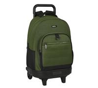 Safta Dark Forest Großer Rucksack mit Rädern, kompakt, abnehmbar, ideal für Kinder verschiedener Altersgruppen, bequem und vielseitig, Qualität und Widerstandsfähigkeit, 33 x 22 x 45 cm,