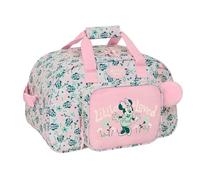 safta | Disney Minnie Mouse Minty Sporttasche, Schultasche mit verstellbarem Schultergurt und gefüttertem Tragegriff, großer Vordertasche, Doppelreißverschluss, Maße: 40 x 23 x 24 cm