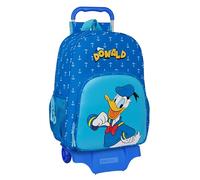 safta Donald Kinder-Rucksack mit Trolley 905, ideal für Kinder verschiedener Altersgruppen, bequem und vielseitig, Qualität und Widerstandsfähigkeit, 33 x 14 x 42 cm, Blau, blau, Estándar, Casual