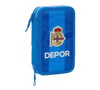 Safta Double Filling Real Deportivo De La Coruña Federmäppchen 28 Einheiten