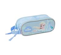 FROZEN Doppelmäppchen für Kinder, ideal für Kinder im Schulalter, bequem und vielseitig, Qualität und Widerstandsfähigkeit, 21 x 6 x 8 cm