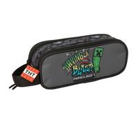 MINECRAFT GRAFFITI Doppelmäppchen für Kinder, ideal für Kinder im Schulalter, bequem und vielseitig, Qualität und Widerstandsfähigkeit, 21 x 6 x 8 cm