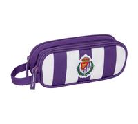 Safta Real Valladolid Doppelmäppchen für Kinder, ideal für Kinder im Schulalter, bequem und vielseitig, Qualität und Widerstandsfähigkeit, 21 x 6 x 8 cm, Violett/Weiß, M, Casual