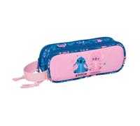 STITCH LILO Doppelmäppchen für Kinder, ideal für Kinder im Schulalter, bequem und vielseitig, Qualität und Widerstandsfähigkeit, 21 x 6 x 8 cm