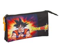 Safta Dragon Ball - Federmäppchen für Kinder, Federmäppchen für Kinder, ideal für Schulkinder, bequem und vielseitig, Qualität und Widerstandsfähigkeit, 22 x 3 x 12 cm, Schwarz, Schwarz, Estándar,
