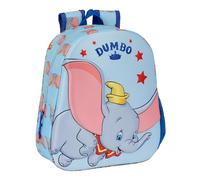 Safta Schulrucksack DUMBO, 3D-Design, anpassbar an den Wagen, Himmelblau, 27 x 10 x 33 cm, M890A