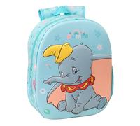 DUMBO Schulrucksack mit 3D-Design, ideal für Kinder verschiedener Altersgruppen, bequem und vielseitig, Qualität und Widerstandsfähigkeit, 27 x 10 x 33 cm
