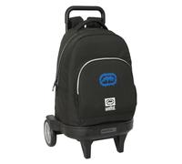 Safta ECKO UNLTD. World Großer Rucksack mit Rädern, kompakt, abnehmbar, ideal für Kinder verschiedener Altersgruppen, bequem und vielseitig, Qualität und Widerstandsfähigkeit, 33 x 22 x 45 cm, Schwarz