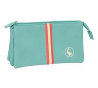 safta EL GANSO Basics Federmäppchen für Kinder, ideal für Kinder im Schulalter, bequem und vielseitig, Qualität und Widerstandsfähigkeit, 22 x 3 x 12 cm, blau, M, Casual