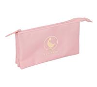 El GANSO BASICS ROSA - Dreifach-Federmäppchen für Kinder, ideal für Kinder im Schulalter, bequem und vielseitig, Qualität und Widerstandsfähigkeit, 22 x 3 x 12 cm