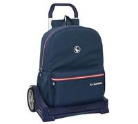 Safta El GANSO CLASSIC - Rucksack, ergonomischer Rücken, mit Trolley Evolution, ideal für Kinder verschiedener Altersgruppen, bequem und vielseitig, Qualität und Widerstandsfähigkeit, 32 x 14 x 43 cm,