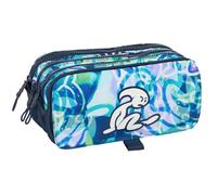 Safta El Kook Federmäppchen mit 3 Fächern, für Kinder, ideal für Kinder im Schulalter, bequem und vielseitig, Qualität und Widerstandsfähigkeit, 21,5 x 8 x 10 cm, marineblau, M, Casual