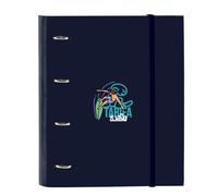 Safta El Kook Ordner mit 4 Ringen, 35 cm, mit 100 A4-Blättern, ideal für Kinder verschiedener Altersgruppen, bequem und vielseitig, Qualität und Widerstandsfähigkeit, 27 x 3,5 x 32 cm, marineblau, M,