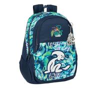 safta El Kook Schulrucksack für Kinder, ideal für Kinder verschiedener Altersgruppen, bequem und vielseitig, Qualität und Widerstandsfähigkeit, 32 x 16 x 44 cm, marineblau, M, Casual