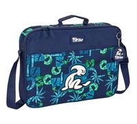 Safta Unisex Kinder M385 EL Niño Glassy-Schultasche, Aktentasche, Umhängetasche, bequem und vielseitig, Qualität und Widerstandsfähigkeit, 38 x 6 x 28 cm, Marineblau