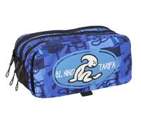 safta EL Niño Roller Federmäppchen mit 3 Fächern, für Kinder, ideal für Kinder im Schulalter, bequem und vielseitig, Qualität und Widerstandsfähigkeit, 21,5 x 8 x 10 cm, Blau/Schwarz, M, Casual