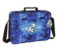 Safta El Niño Roller - Schultasche, Aktentasche, Umhängetasche, bequem und vielseitig, Qualität und Widerstandsfähigkeit, 38 x 6 x 28 cm, Blau/Schwarz, M, Casual