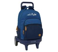 Safta El Pulpo 33l Wheeled Backpack Blau Kinder