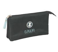 safta EL PULPO Federmäppchen für Kinder, ideal für Kinder im Schulalter, bequem und vielseitig, Qualität und Widerstandsfähigkeit, 22 x 3 x 12 cm, grau, M, Casual