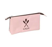 EL Pulpo Rosa Federmäppchen für Kinder, ideal für Kinder im Schulalter, bequem und vielseitig, Qualität und Widerstandsfähigkeit, 22 x 3 x 12 cm
