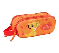 safta EL Rey Leon 3D-Federmäppchen für Kinder, ideal für Kinder im Schulalter, bequem und vielseitig, Qualität und Widerstandsfähigkeit, 21 x 6 x 8 cm, Orange, orange, Estándar, Lässig