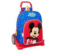 Safta Mickey Mouse Good Day Schulrucksack 180, ergonomischer Rücken, mit Trolley Evolution, ideal für Kinder verschiedener Altersgruppen, bequem und vielseitig, Qualität und Widerstandsfähigkeit, 33 x
