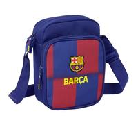 safta F.C. Barcelona 1. Equipment 25/26 Umhängetasche mit Außentasche, Tragetasche, bequemer und vielseitiger Schultergurt, Qualität und Langlebigkeit, 16 x 6 x 22 cm, Blau/Granat, M, Casual, Blau