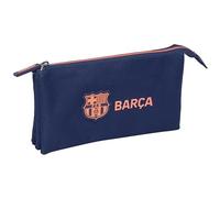 safta F.C.Barcelona 2. Team Federmäppchen, dreifach, für Kinder, ideal für Kinder im Schulalter, bequem und vielseitig, Qualität und Widerstandsfähigkeit, 22 x 3 x 12 cm