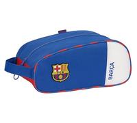SAFTA F.C. Barcelona 2. Team - ovaler Schuhschrank, Mehrzweck, Federmäppchen, Sport, außerschulisch, Fußball, bequem und vielseitig, 34 x 18 x 15 cm, Blau und Weinrot