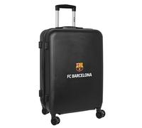 safta F.C. Barcelona, 3. Ausrüstung, Kabinenwagen 24 Zoll, Koffer mit Rädern, Sicherheitsschloss, Leichter Koffer, 40 x 26 x 63 cm, Schwarz, Schwarz, Estándar, Casual