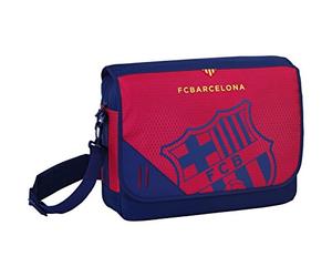 Safta F.c.Barcelona Bandolera Ordenador Umhängetasche 40 Centimeters Blau Und Kastanienbraun