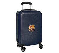 Safta F.c Barcelona Cabin 20´´ Twin 40.1l 34.5x20x55 Cm Trolley Bag Blau Kinder